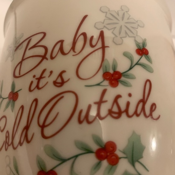 NEW Pfaltzgraff Winterberry “Baby it’s Cold Outside”Oversized 2 Sided Design Mug - Picture 4 of 7